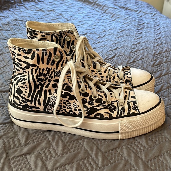 ANIMAL PRINT PLATFORM CHUCK TAYLOR ALL STAR CONVERSE - Picture 2 of 6